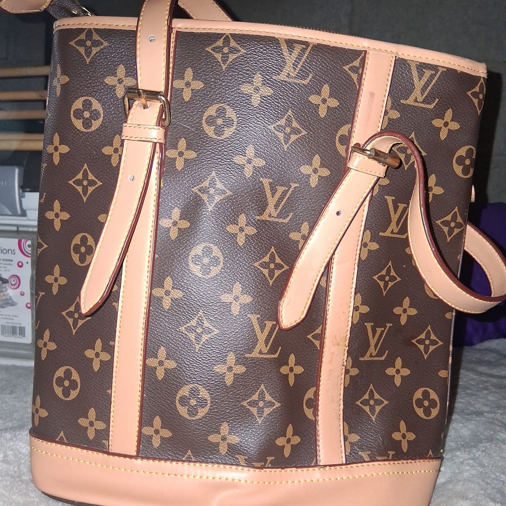 Louis Vuitton Brown Monogram Tote Bag